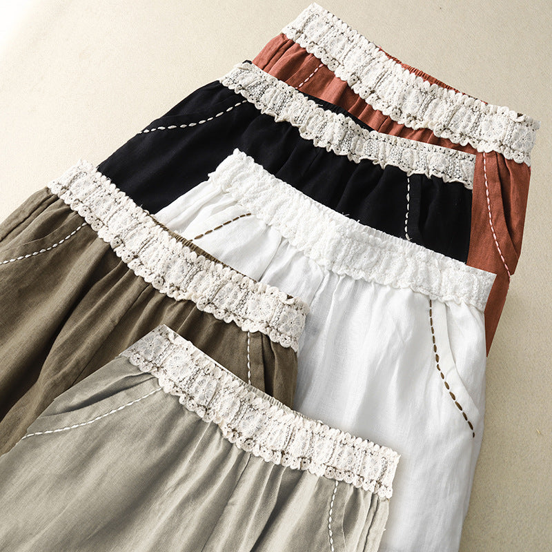 5 colors Summer Thin Cropped Casual Pants