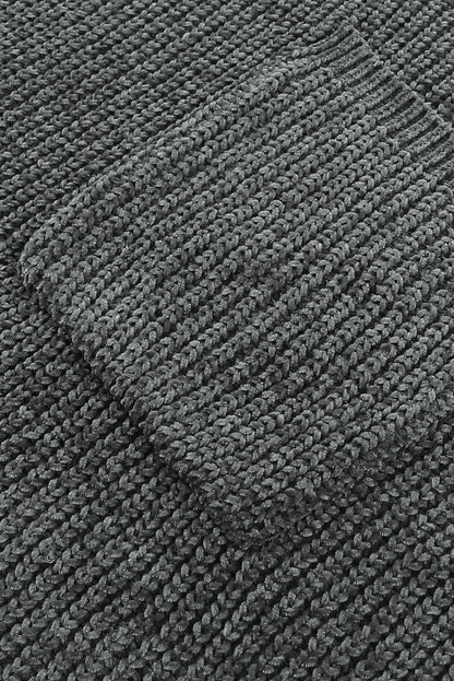 Blue Zone Planet | Distressed Round Neck Drop Shoulder Sweater