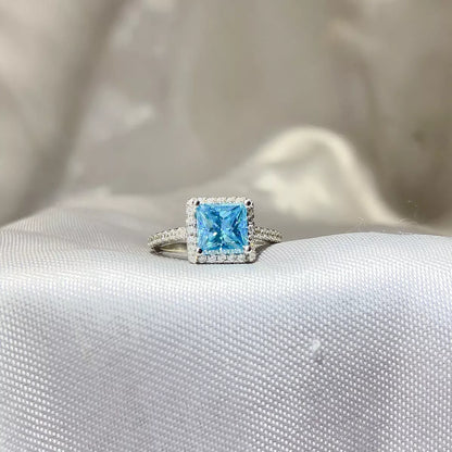 2 Carat 925 Sterling Silver Moissanite Ring