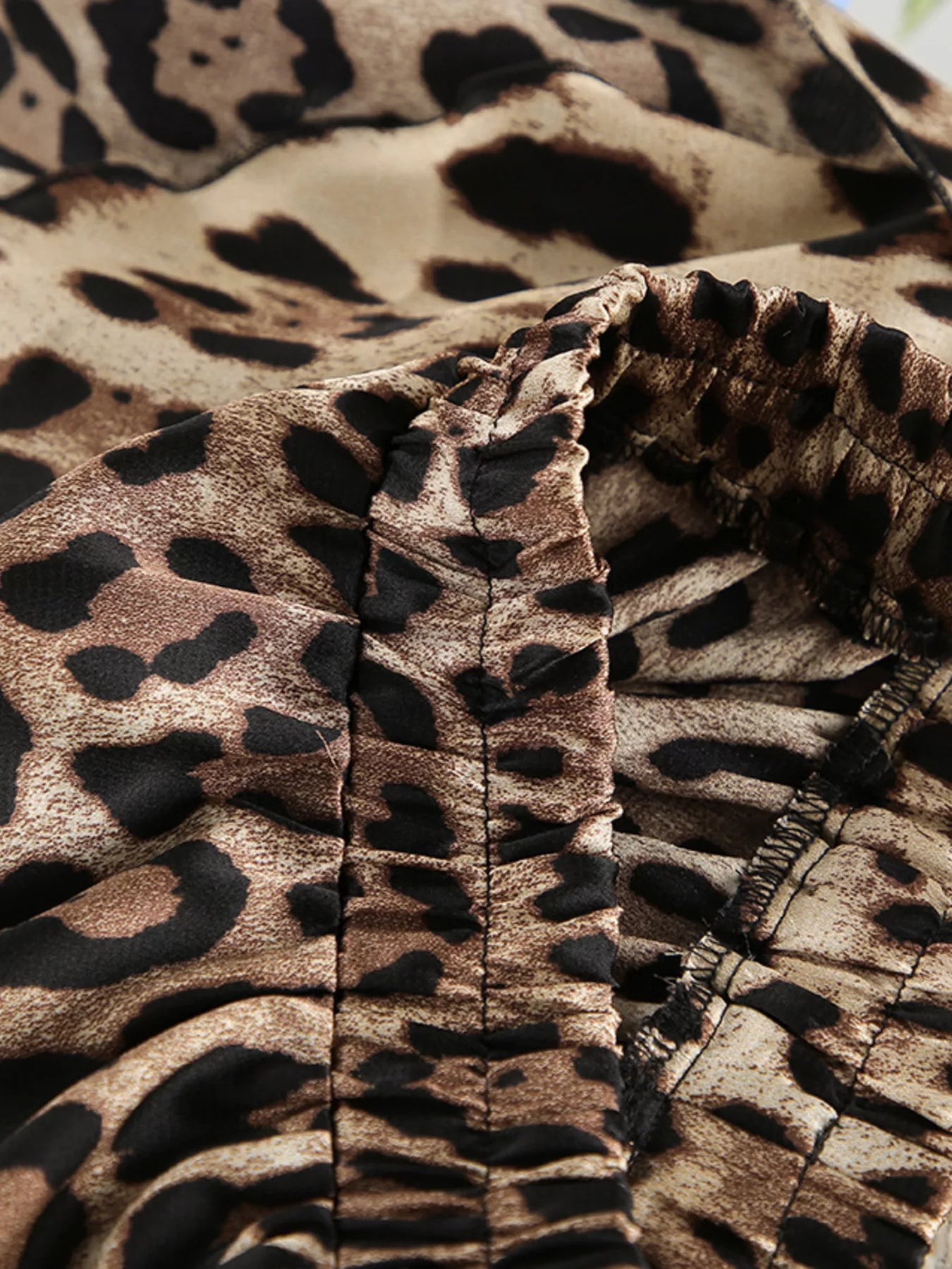 Leopard Bra & Cardigan and Shorts Set
