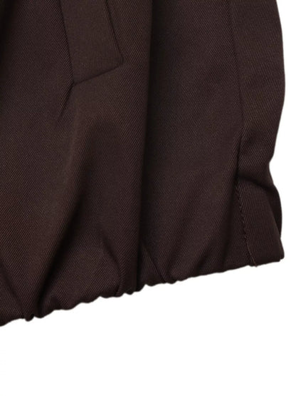 Zip Up Dropped Shoulder Jacket