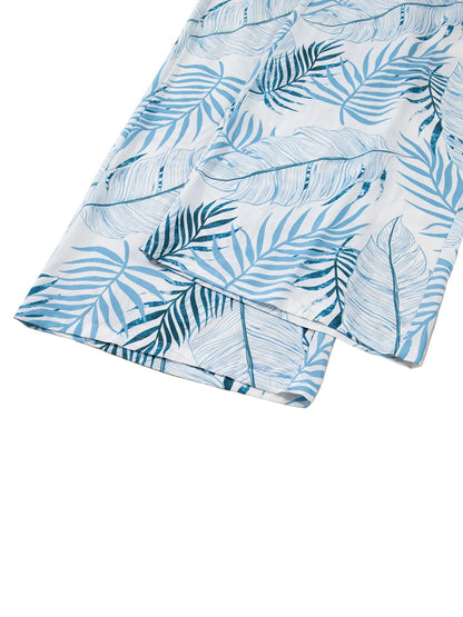 Tropical Wide Leg Pants | Shirred Waist Women’s Style