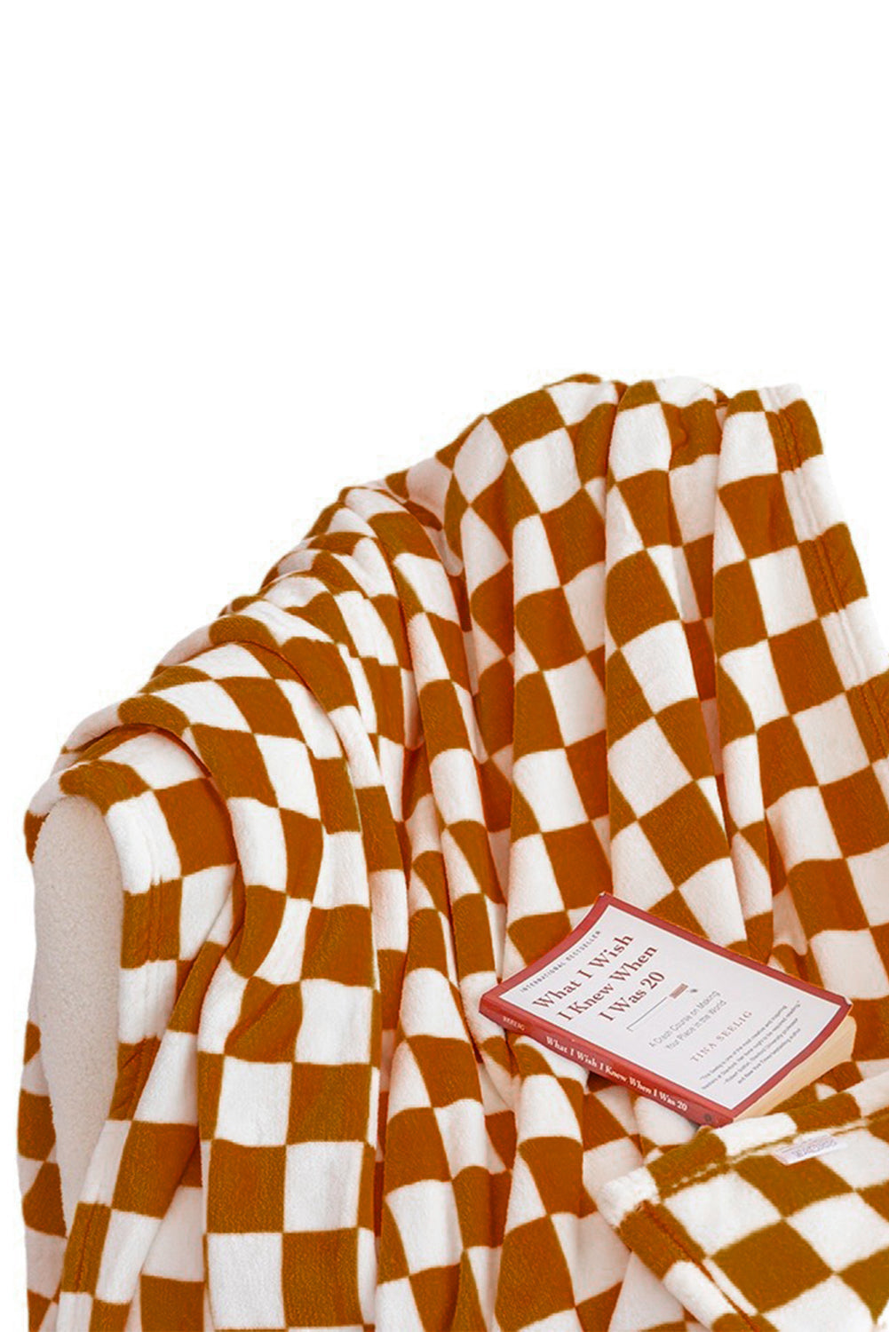Blue Zone Planet | Black Checkerboard Printed Soft Throw Blanket