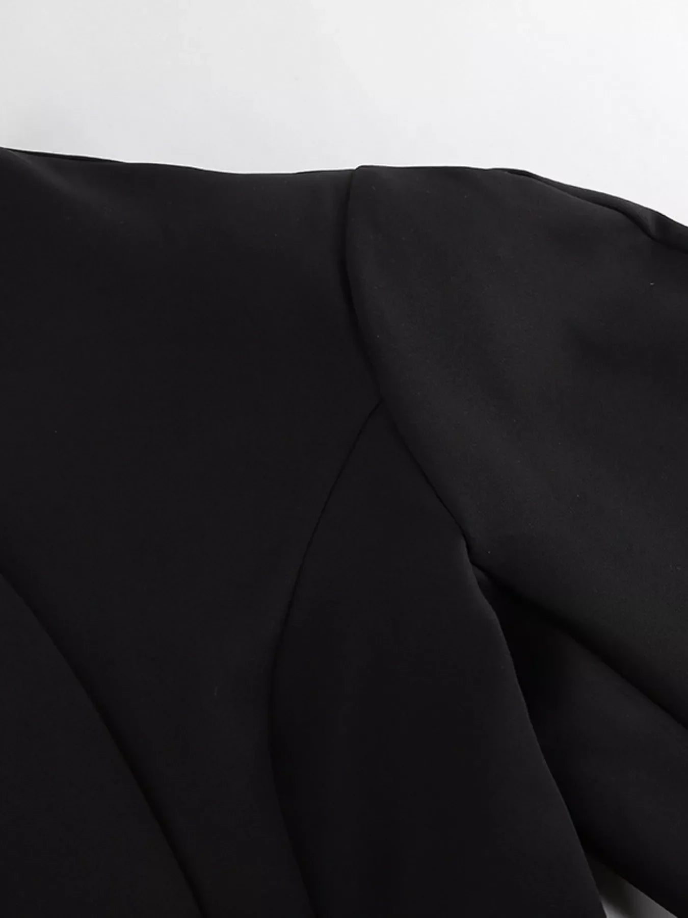 Puffy Sleeve Blazer and Wide-Leg Pants Set