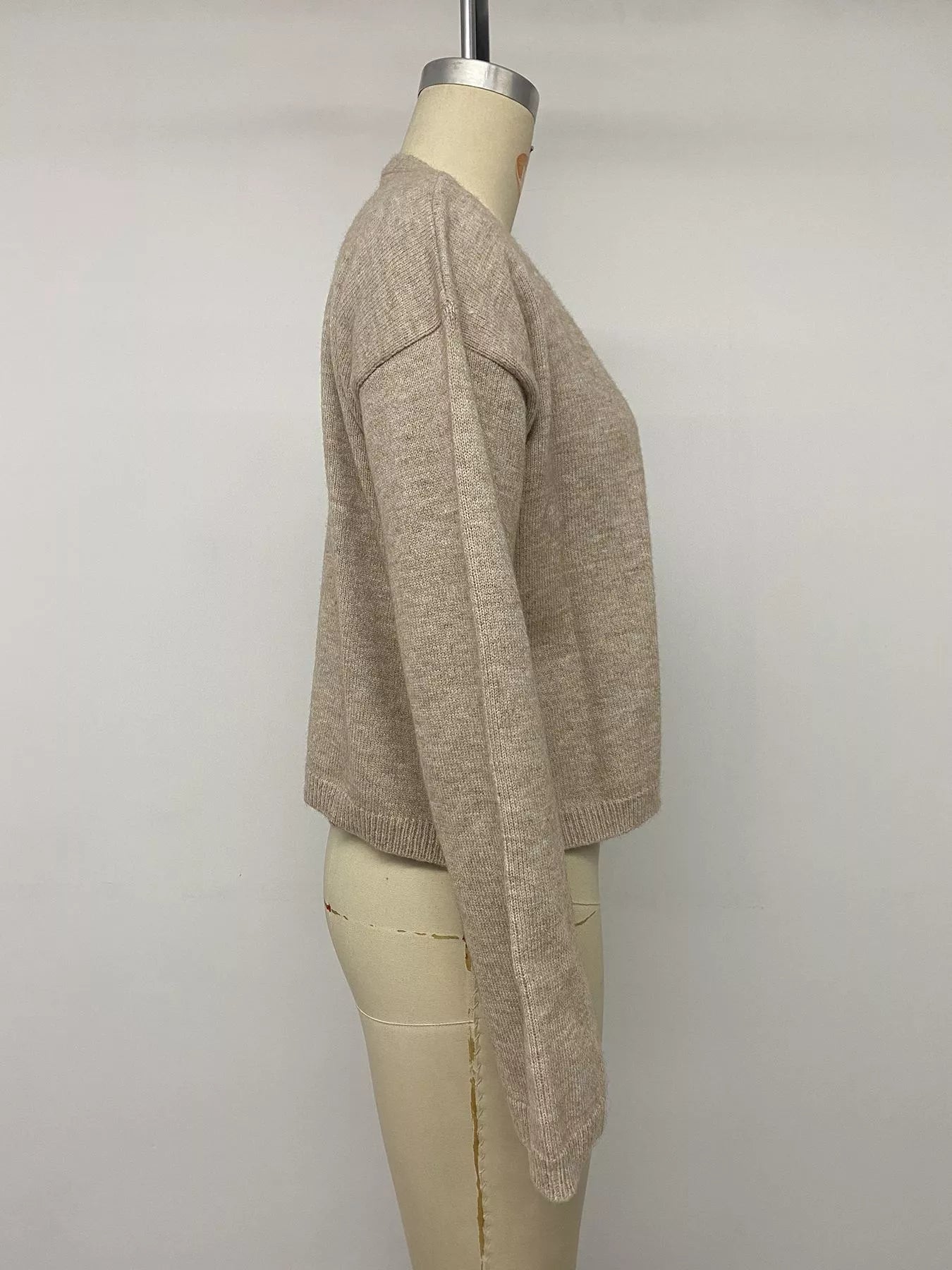 Open-Front Knit Cardigan