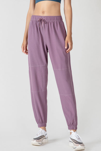 Blue Zone Planet | Basic Bae Drawstring Joggers With Pockets