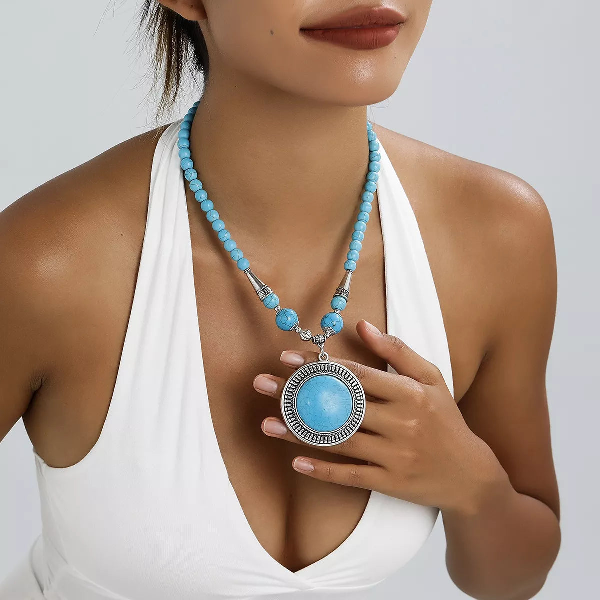 Bohemian Style Statement Pendant Necklace