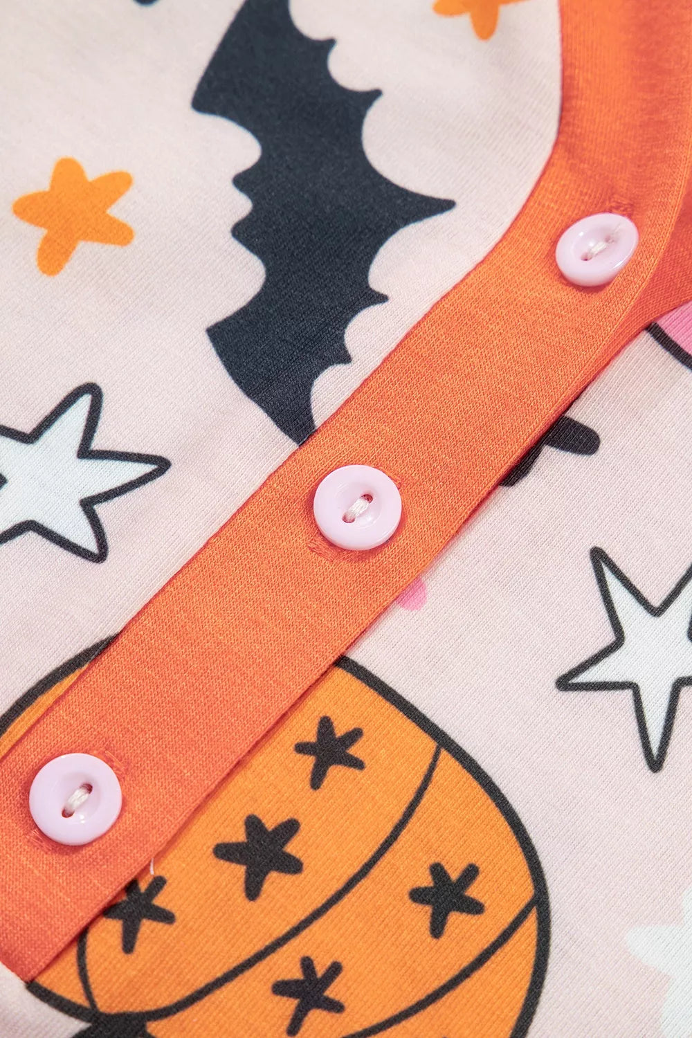 Halloween Pumpkin Print Long Sleeve Home Wear Lounge Set