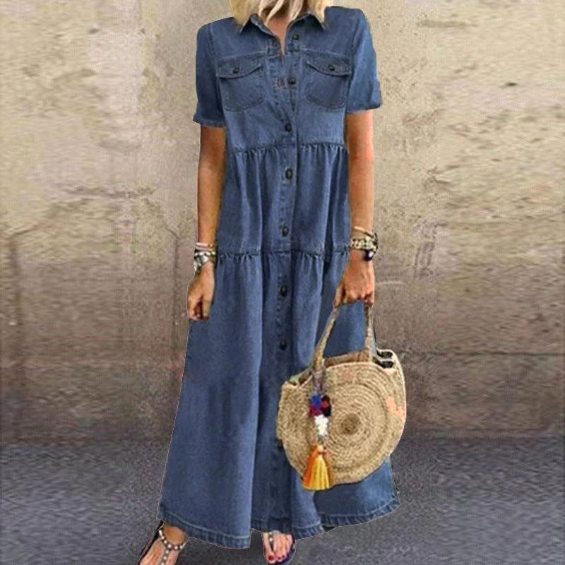 Denim Long Dress