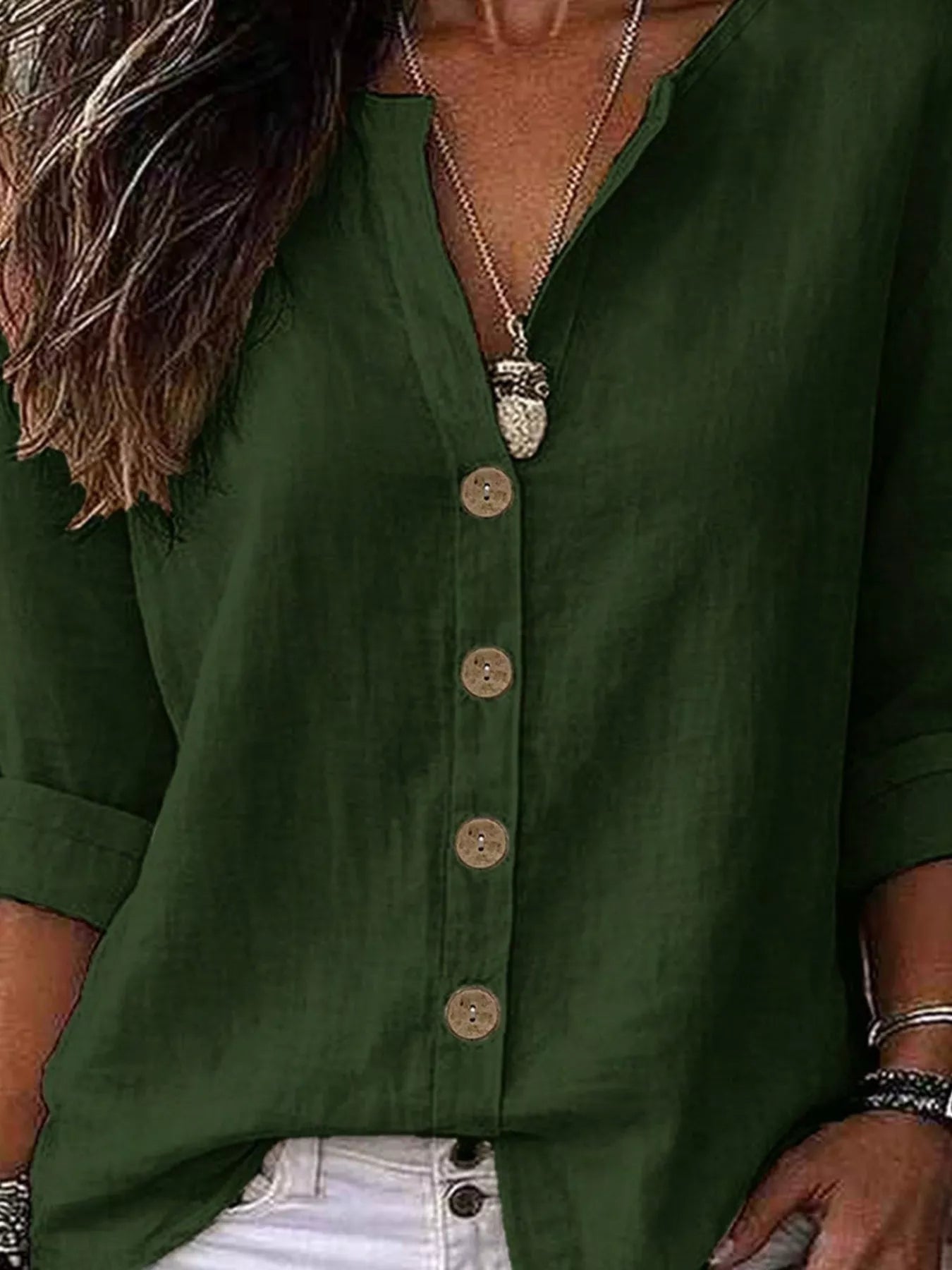 Button Up Long Sleeve Shirt | Timeless Women's Blouse