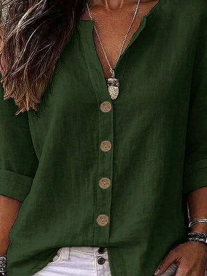 Button Up Long Sleeve Shirt | Timeless Women's Blouse