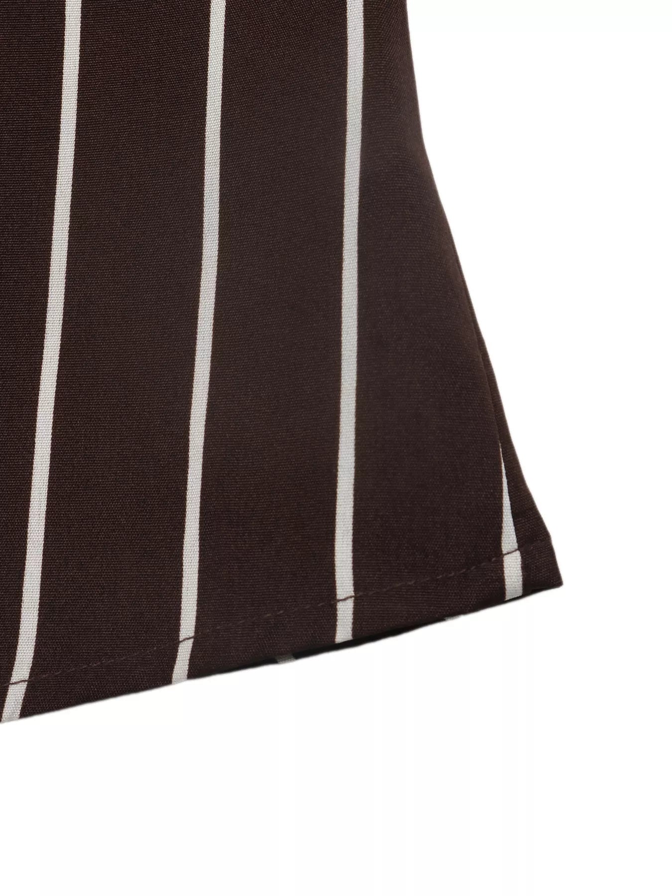 Striped Long Sleeve Belted Shirt Dress