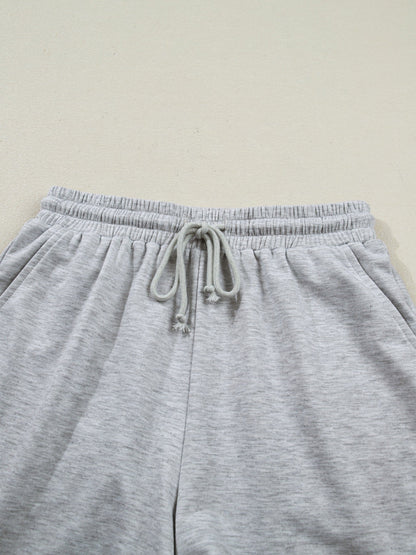 Polo Collar Short Sleeve Top and Shorts Set