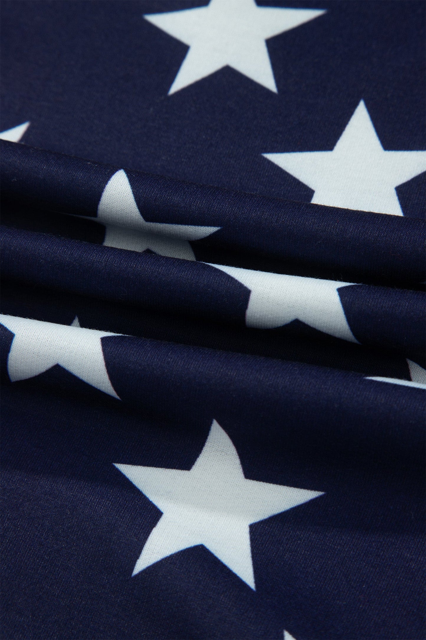 Multicolour Stars Stripes American Flag Zipped Collar Oversized Sweatshirt