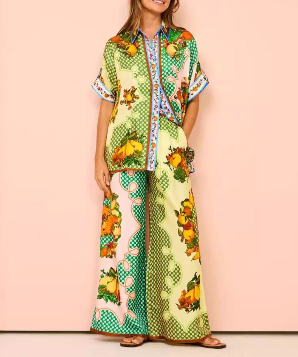 Harvest Fruits Totem Two -piece Suit