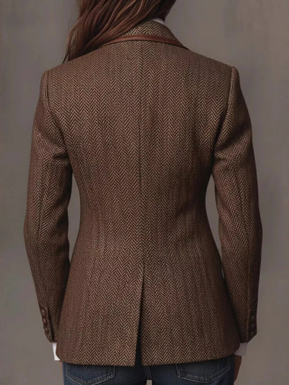 Lapel Collar Slim Fit Blazer | Plus Size