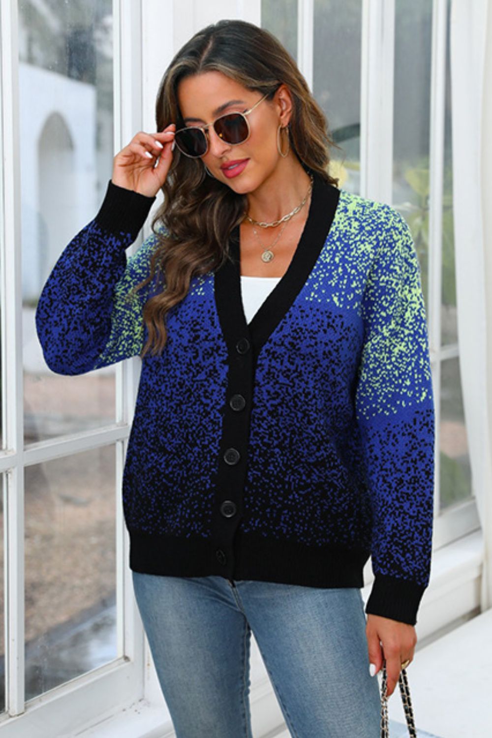 | Button Up Long Sleeve Cardigan