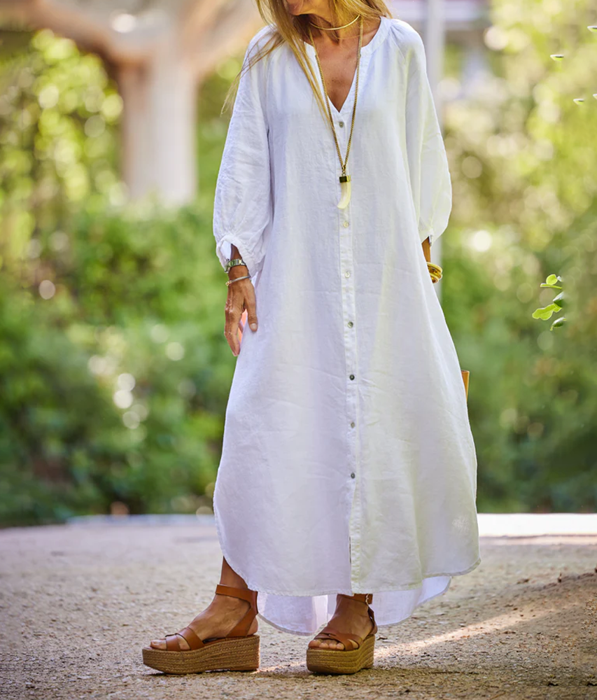 Casual Linen Loose Dress