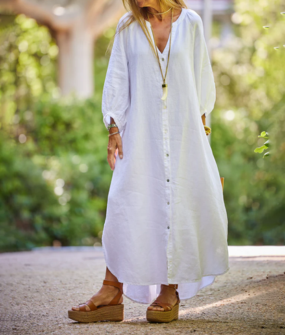 Casual Linen Loose Dress