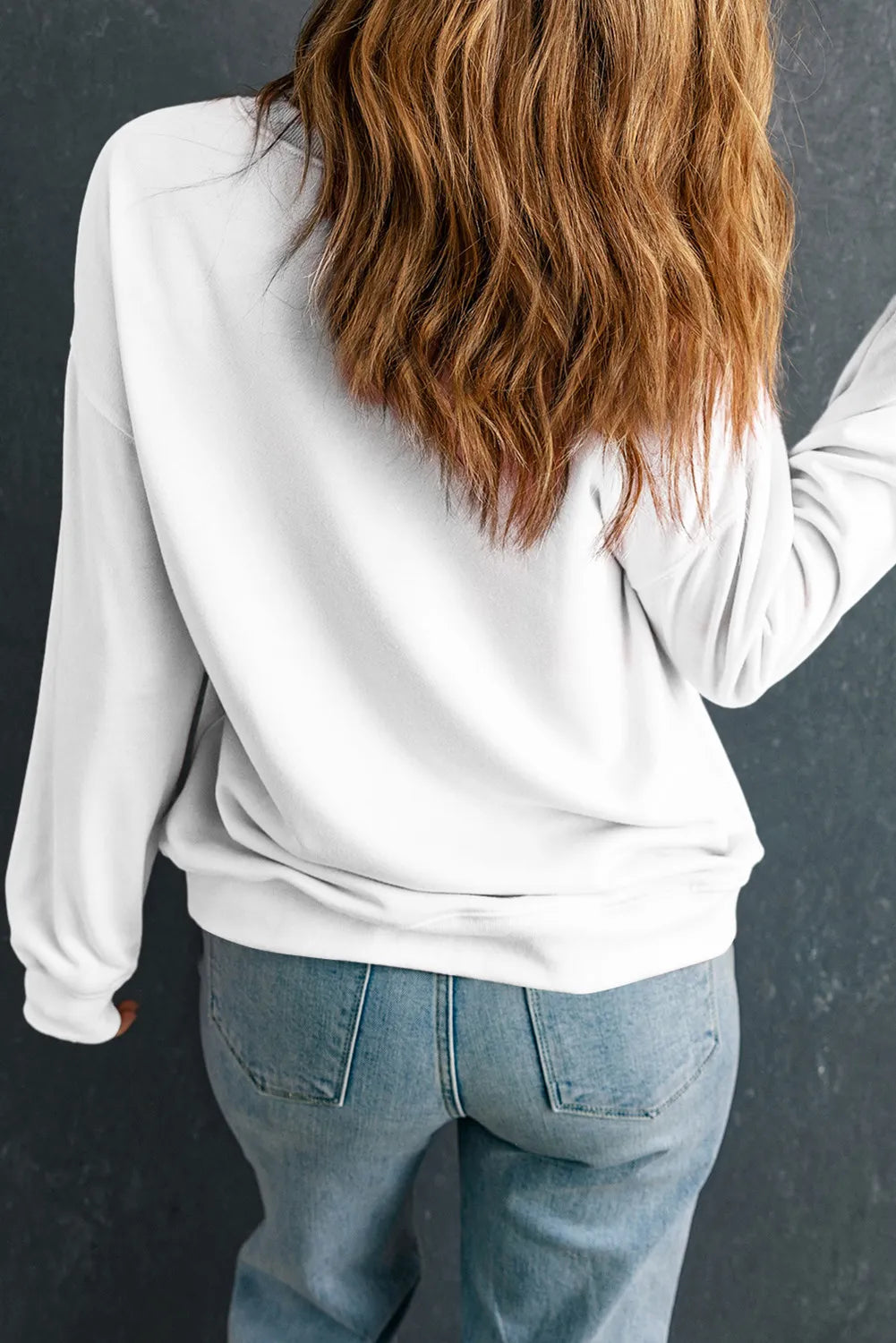 | Joy Round Neck Long Sleeve Sweatshirt