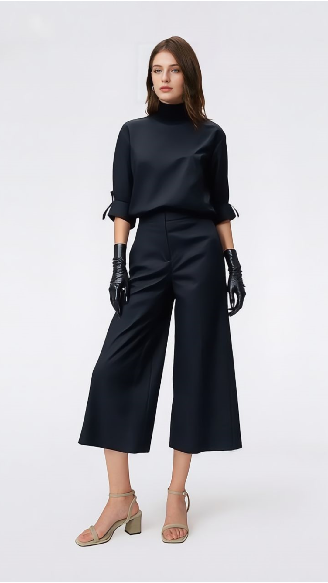 Ensemble pantalon de costume décontracté simple de couleur unie