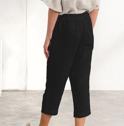 Casual cotton and linen loose casual pants