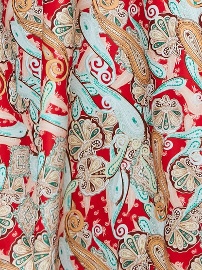 Floral Print Spaghetti Strap Midi Dress