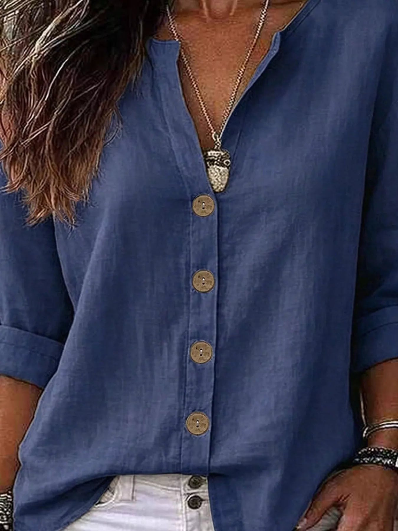 Button Up Long Sleeve Shirt | Timeless Women's Blouse