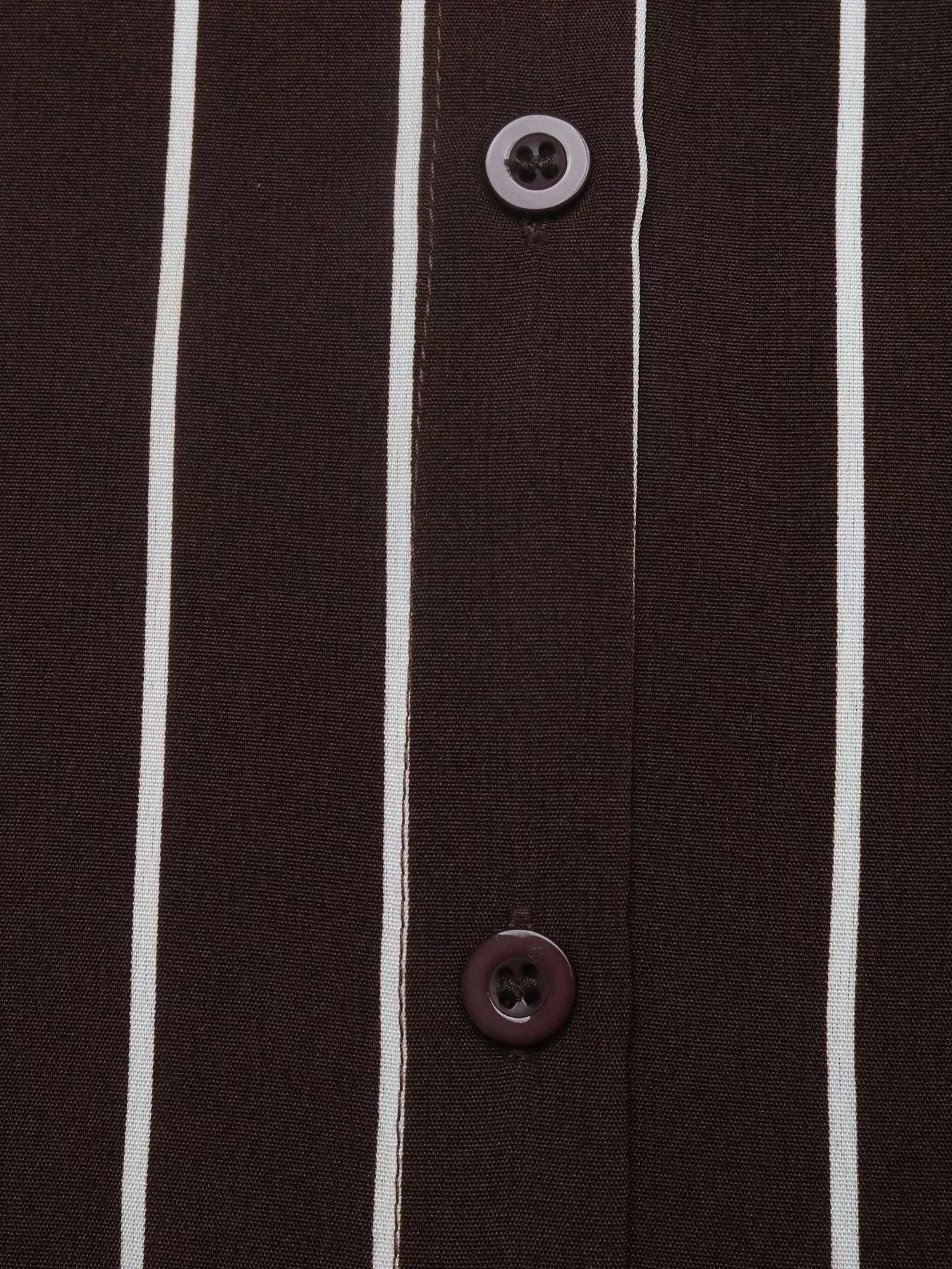 Striped Long Sleeve Belted Shirt Dress