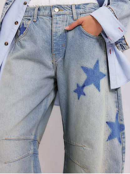 Mid Rise Wide-Leg Jeans