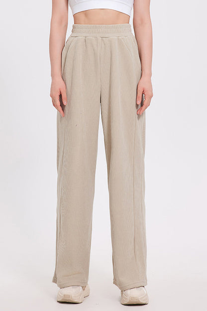 Blue Zone Planet | Basic Bae Elastic Waist Wide Leg Pants