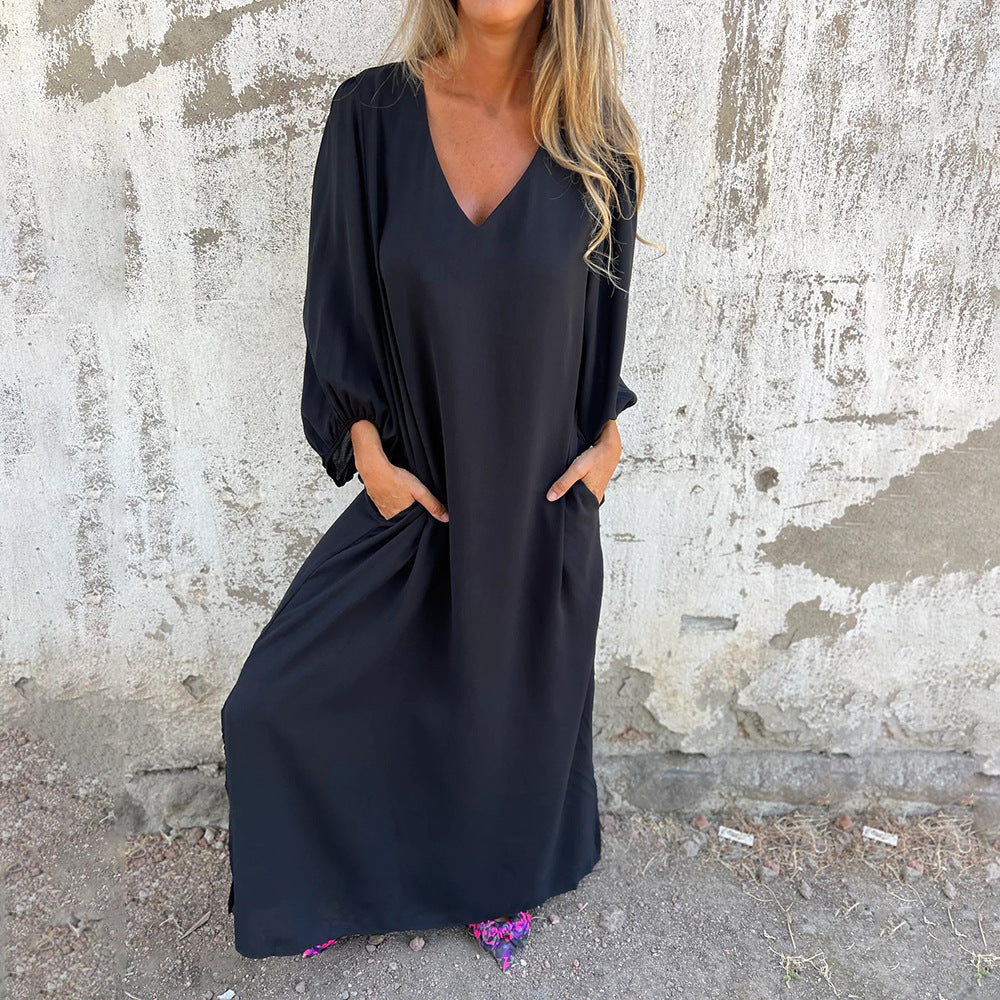 Casual Lantern Sleeves Dress