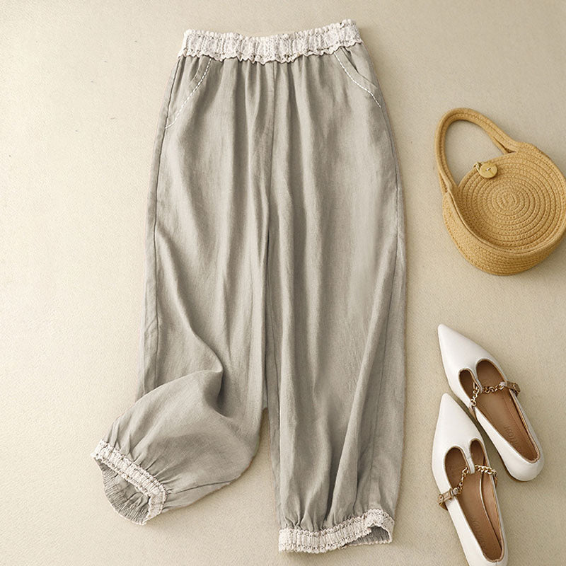 5 colors Summer Thin Cropped Casual Pants