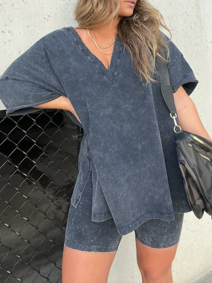 Lässiges, gewaschenes Damen-Set