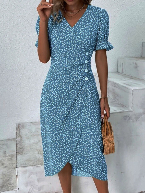 Women's Casual Loose Printed Dress