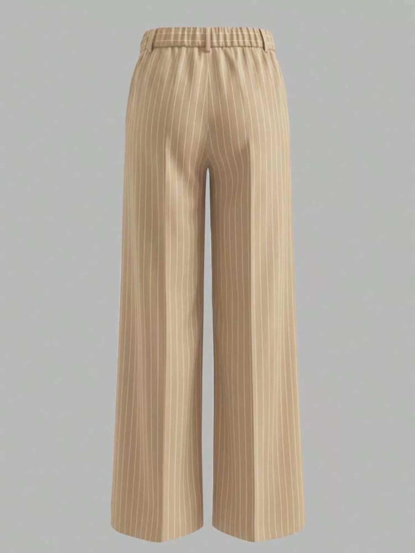 High-Waisted Striped Wide-Leg Pants for Women