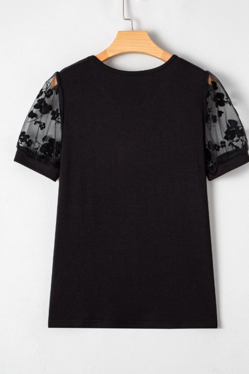 Flora Lace Patchwork Crew Neck Top