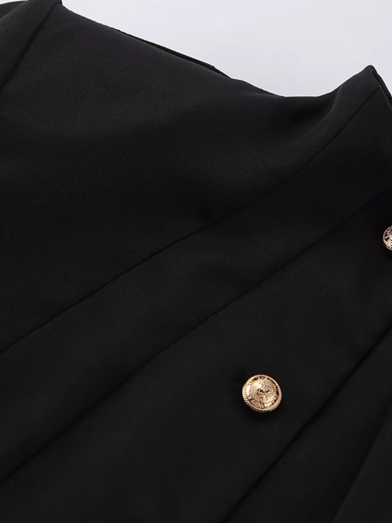 Alice's Elegant Stand Collar Blazer and Mini Skirt Set