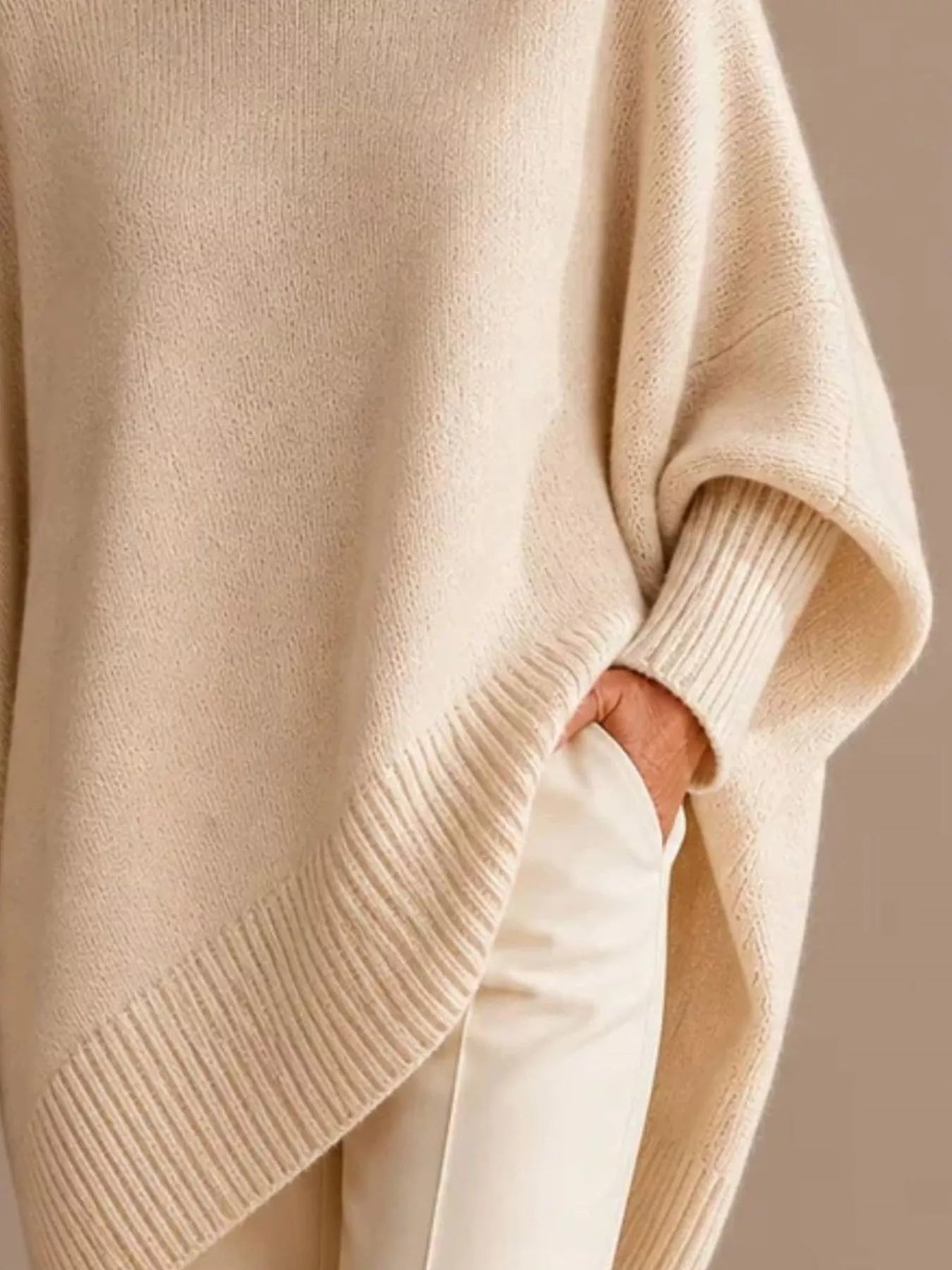 Oversized Batwing Sleeve Sweater for Women | Cozy Boutique Knit Top