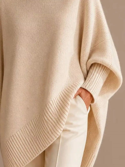 Oversized Batwing Sleeve Sweater for Women | Cozy Boutique Knit Top