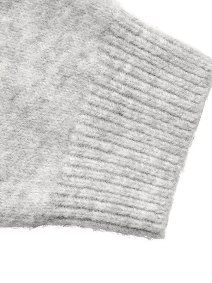 Crew Neck Button-Down Cardigan