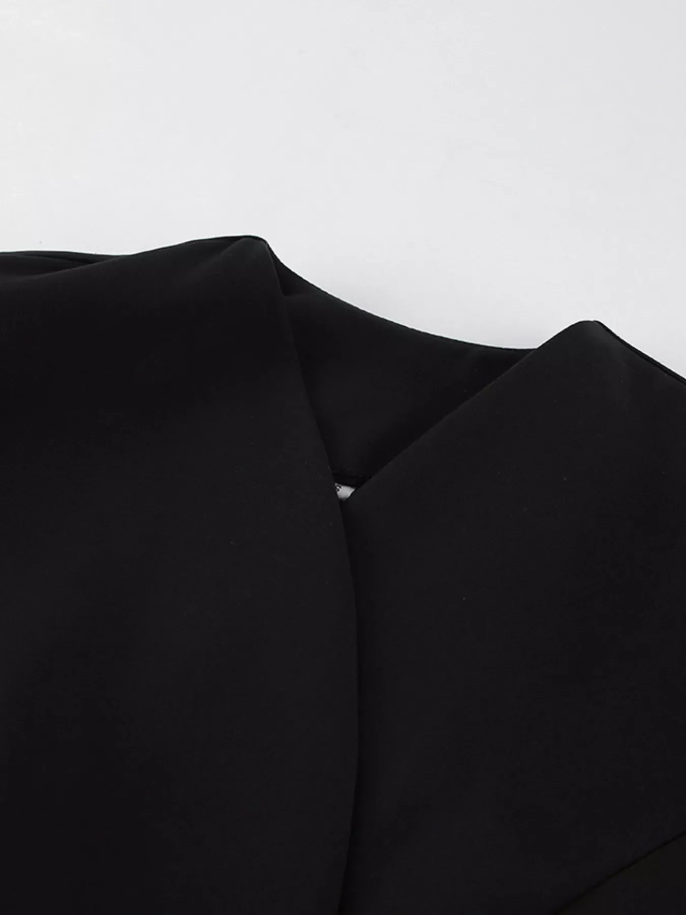 Puffy Sleeve Blazer and Wide-Leg Pants Set