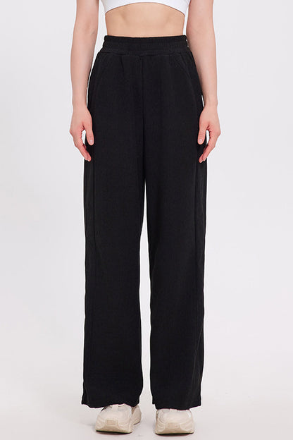 Blue Zone Planet | Basic Bae Elastic Waist Wide Leg Pants