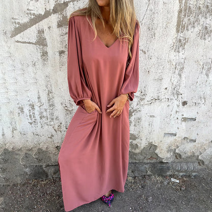 Casual Lantern Sleeves Dress