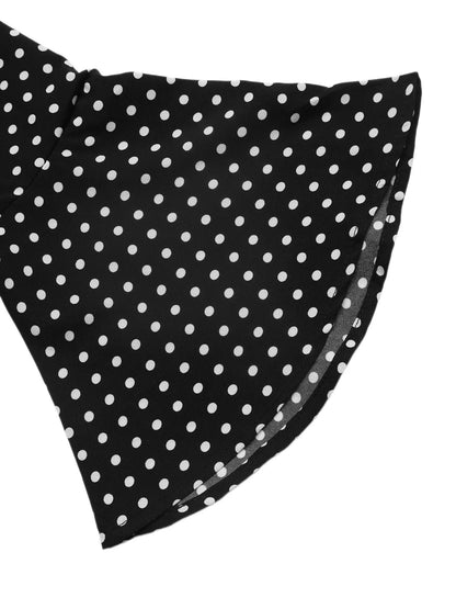 Polka Dot Flare Sleeve Maxi Dress