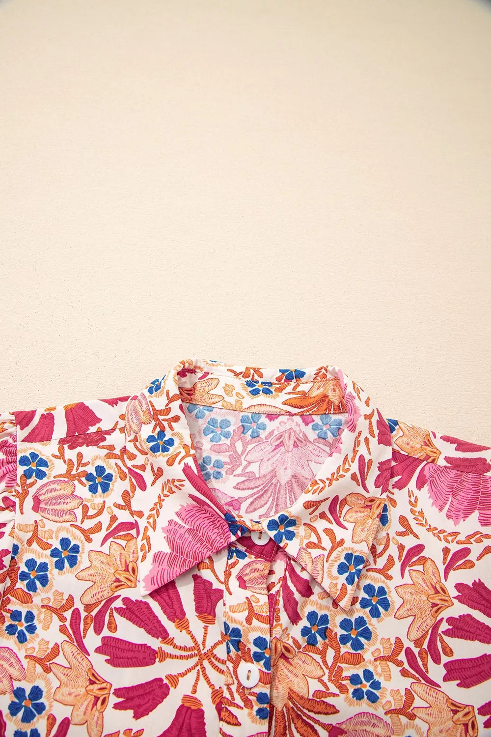 Fall Flower Print Long Sleeve Mini Dress