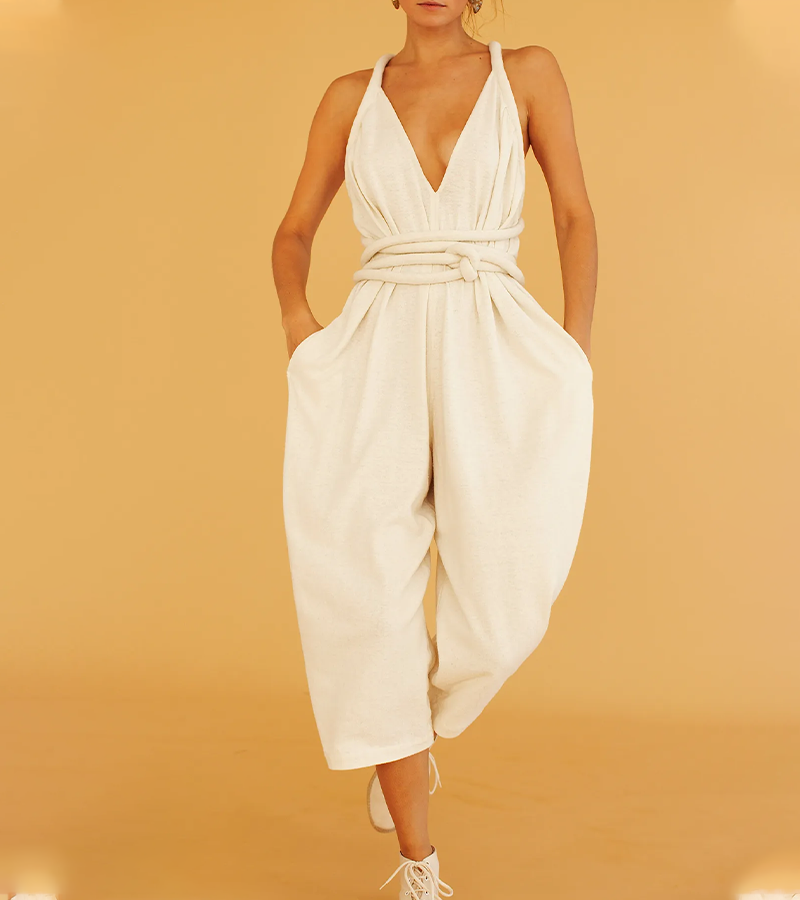 Stylish Traveling Halterneck Jumpsuit