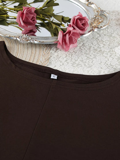 Oversized Long Sleeve Top and Shorts Lounge Set