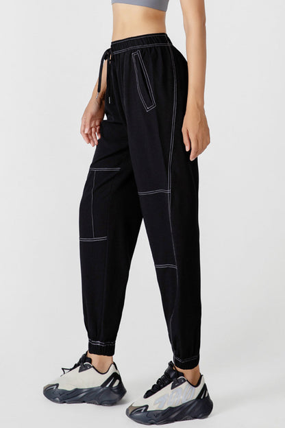 Blue Zone Planet | Basic Bae Drawstring Joggers With Pockets