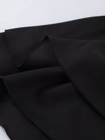Alice's Elegant Stand Collar Blazer and Mini Skirt Set